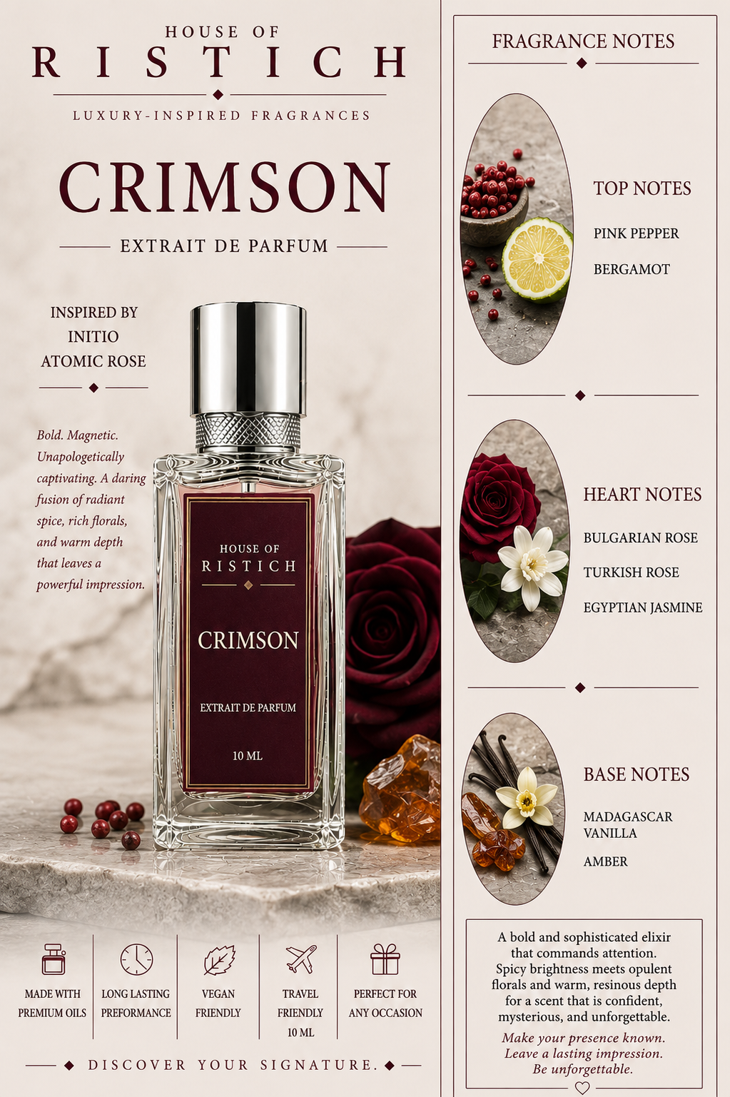 Crimson: Inspired By Initio Atomic Rose