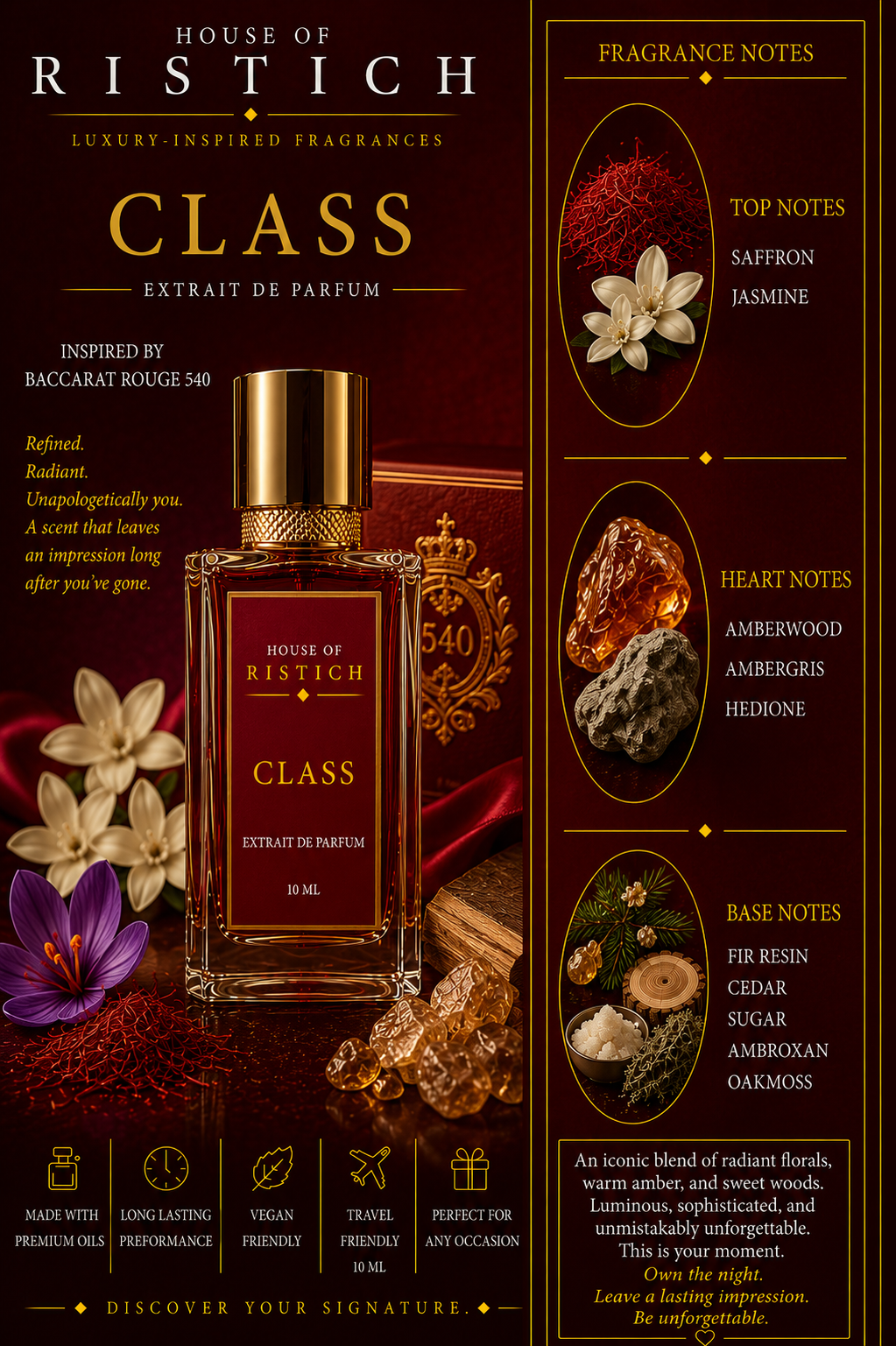 Class: Inspired By Maison Francis Kurkdjian Baccarat Rouge 540
