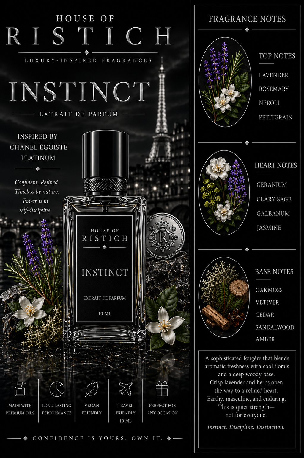 Instinct: Inspired By Chanel Ēgoïste Platinum