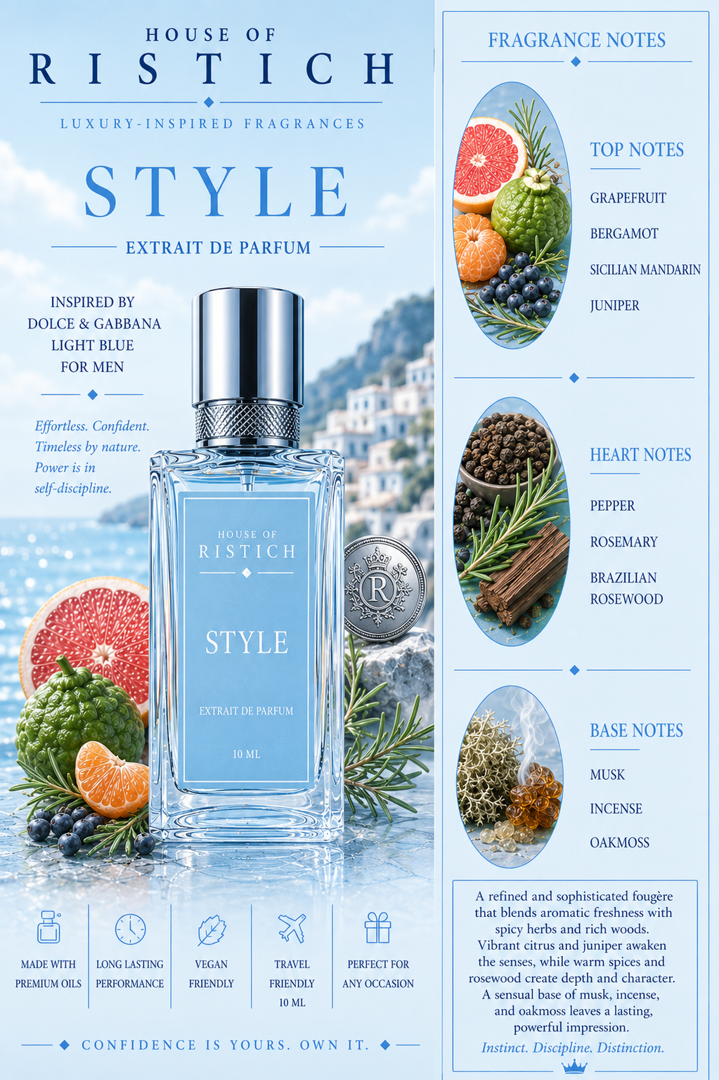 Style: Inspired By Dolce & Gabanna Light Blue (M)